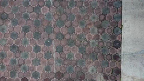Landing on bricked road Stock Footage 130423466