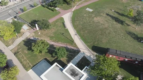 Landing drone in Toronto Stock Footage 143101138