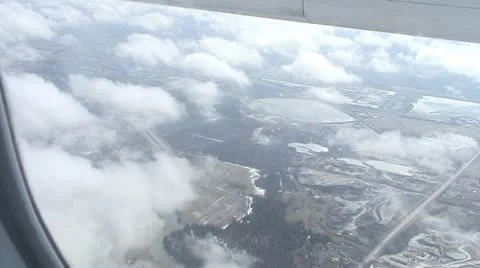 Landing gear in flight Stock Footage 10883820