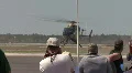 A Landing Helicopter At An Airshow HD Footage
