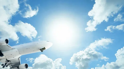 Landing of a jet plane 스톡 동영상 34929159