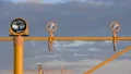 Landing of a large aircraft at the airport HD Footage