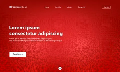 Landing Page. Abstract background website. Template for websites, or apps. Mo Stock Illustration