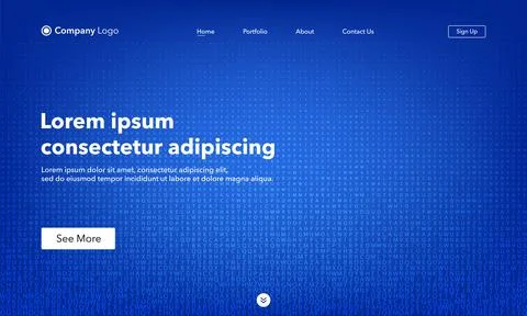 Landing Page. Abstract background website. Template for websites, or apps. Mo Stock Illustration