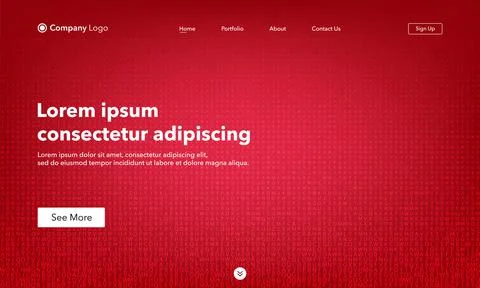 Landing Page. Abstract background website. Template for websites, or apps. Mo Illustrazione stock