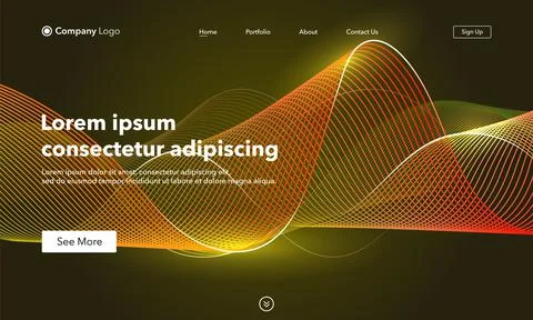 Landing Page. Abstract background website. Template for websites, or apps. Mo イラスト素材