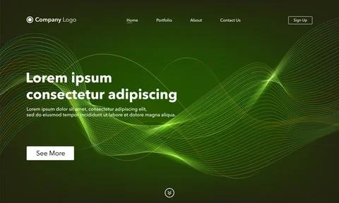 Landing Page. Abstract background website. Template for websites, or apps. Mo Stock Illustration