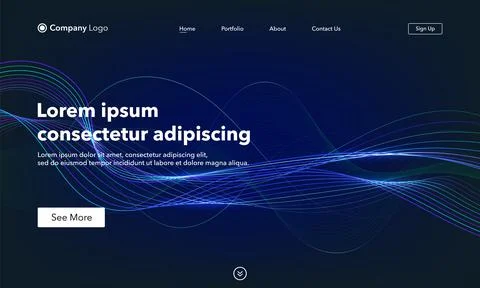 Landing Page. Abstract background website. Template for websites, or apps. Mo イラスト素材