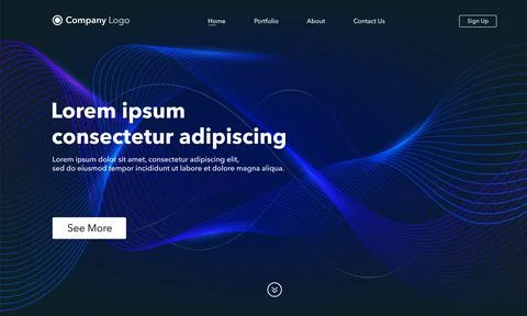 Landing Page. Abstract background website. Template for websites, or apps. Mo イラスト素材