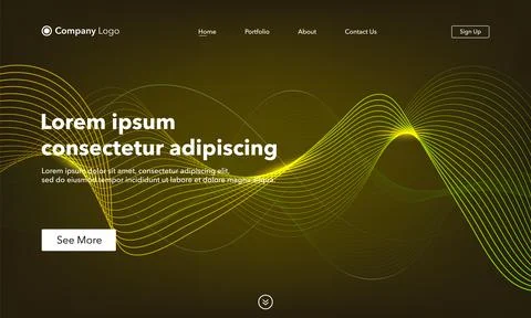 Landing Page. Abstract background website. Template for websites, or apps. Mo Stock Illustration