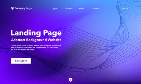 Landing Page. Abstract background website. Template for websites, or apps. Mo Stock Illustration