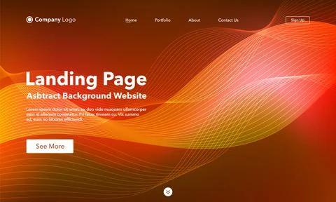 Landing Page. Abstract background website. Template for websites, or apps. Mo Stock Illustration