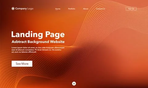 Landing Page. Abstract background website. Template for websites, or apps. Mo Stock-Illustration