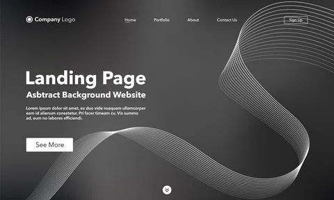 Landing Page. Abstract background website. Template for websites, or apps. Mo Stock Illustration