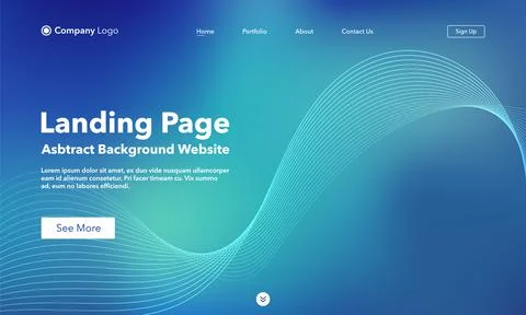 Landing Page. Abstract background website. Template for websites, or apps. Mo Stock Illustration
