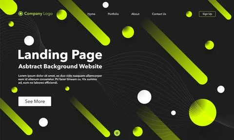 Landing Page. Abstract background website. Template for websites, or apps. Mo Stock Illustration