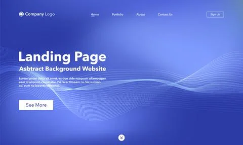 Landing Page. Abstract background website. Template for websites, or apps. Mo Stock Illustration