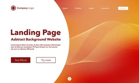 Landing Page. Abstract background website. Template for websites, or apps. Mo イラスト素材