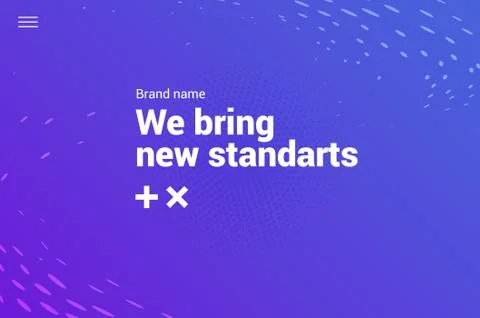 Landing page background gradient design, abstract graphic pattern geometric Stock Illustration
