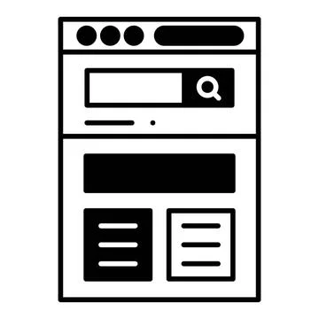 Landing Page Dualtone Icon Stock Illustration