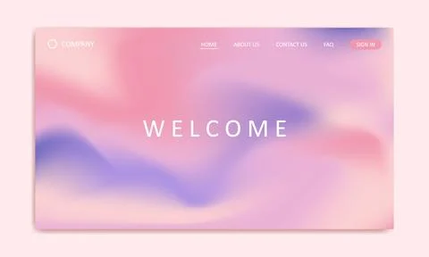 Landing page gradient mesh texture abstract background Stock Illustration