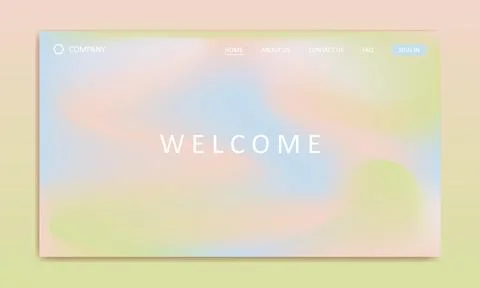 Landing page gradient mesh texture abstract background Stock Illustration