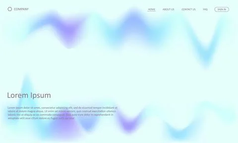 Landing page gradient mesh texture abstract background design Stock Illustration