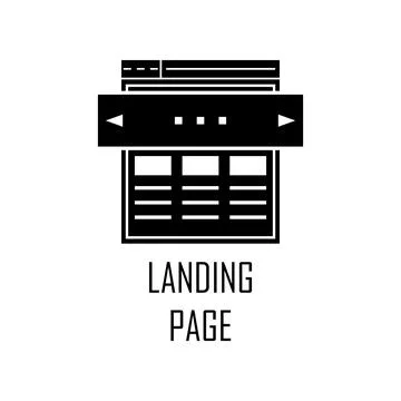 Landing page icon. Element of Web Development for mobile concept and web apps イラスト素材