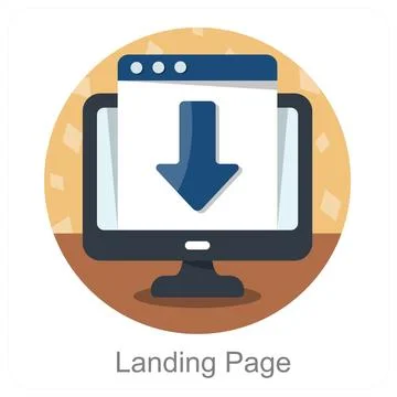 Landing Page Stock Illustration