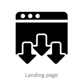Landing Page Stock Illustration