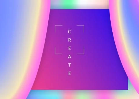 Landing page with liquid dynamic elements and fluid shapes. Stockillustratie