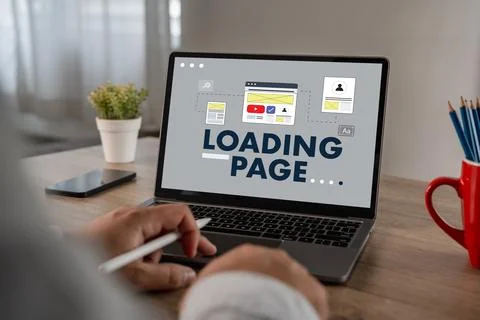 Landing page website SEO optimization with conversion funnel, lead capture,.. 库存照片