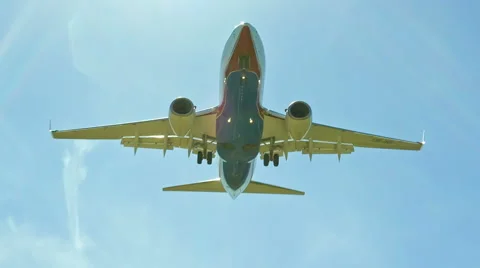 Landing of the passenger plane up to the end Stock Footage 40239417