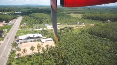 Landing in Phuket Stock Footage 54065751