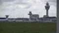 Landing plane, control tower HD Footage