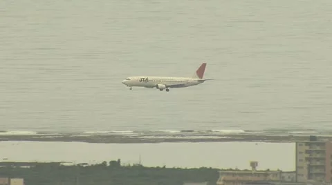 Landing plane Stock Footage 11125146