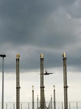 Landing plane Stock Photos