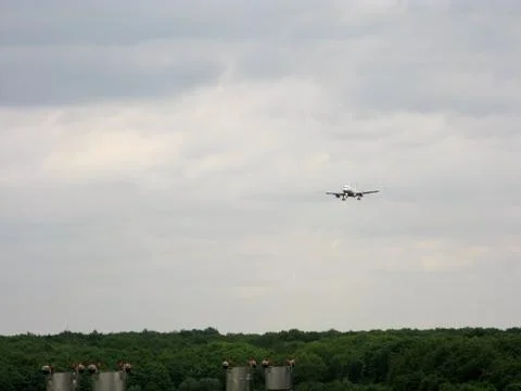 Landing plane Stock Photos