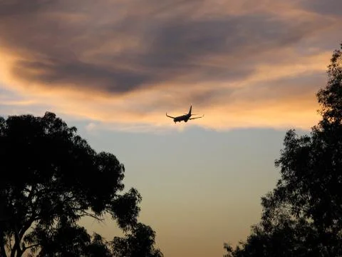 Landing plane Stock Photos