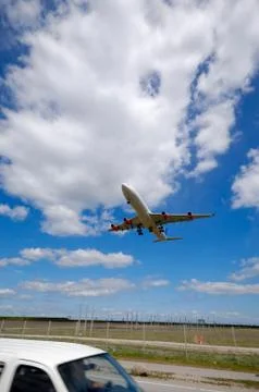 Landing plane Stock Photos
