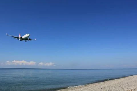 Landing plane Stock Photos
