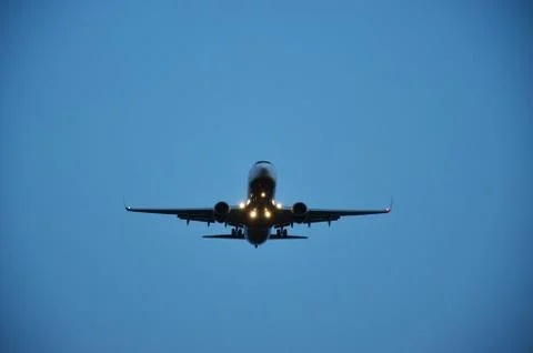 Landing plane Stock Photos
