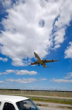 Landing plane Stock Photos