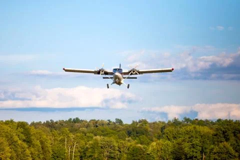 Landing plane small Stock Photos