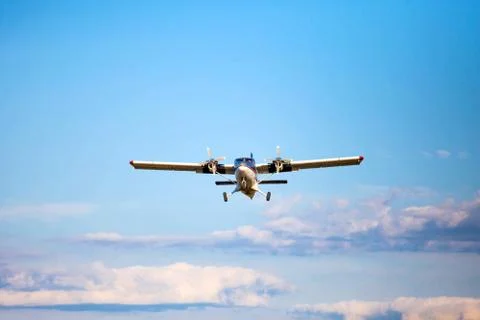 Landing plane small Stock Photos