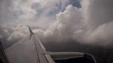 Landing plane Timelapse Stock Footage 121926719