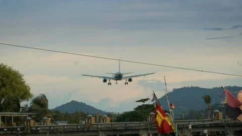 Landing on Samui Stock Footage 108643823