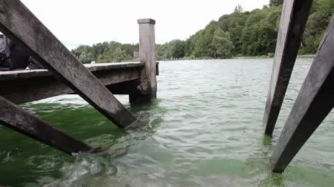 Landing stage Stock Footage 8915944