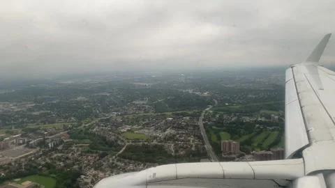 Landing in Toronto Stock Footage 247393394