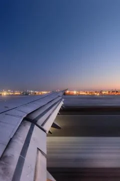 Landing in the touchdown zone Stock Photos